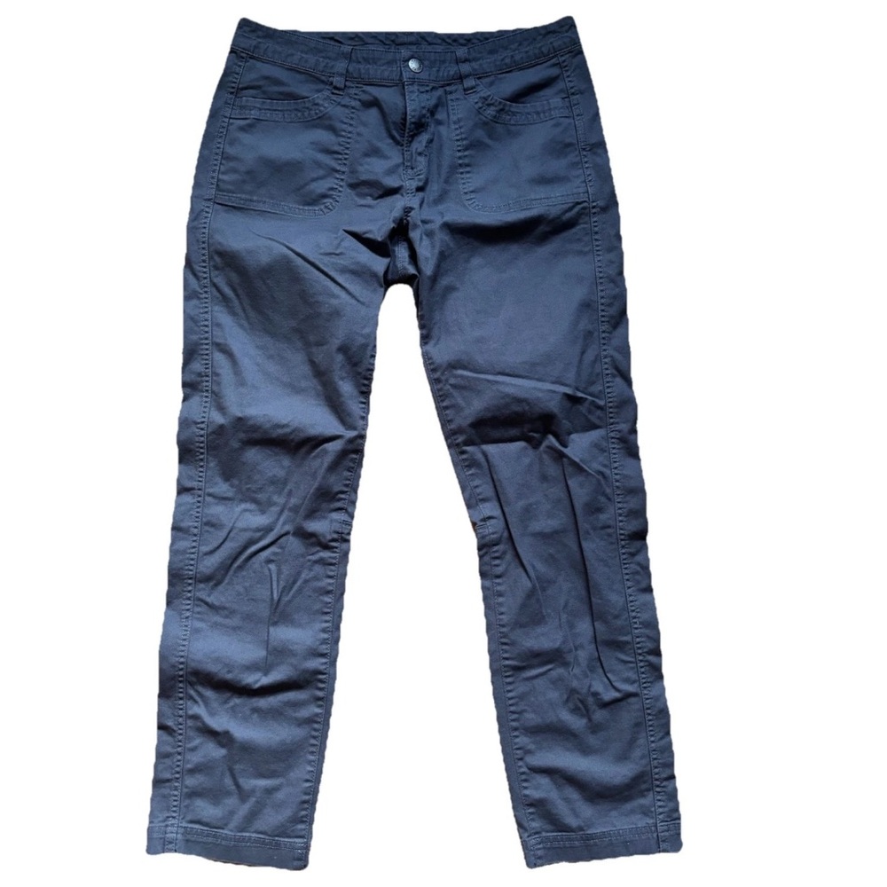 The North Face Womens 8 Short Gray Cargo Chino Hiking Straight Leg Pants Outdoor